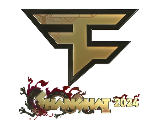 Sticker | FaZe Clan (Gold) | Shanghai 2024