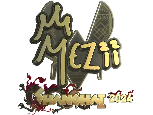 Sticker | mezii (Gold) | Shanghai 2024