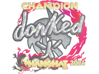 Sticker | donk (Glitter, Champion) | Shanghai 2024