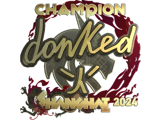 Sticker | donk (Gold, Champion) | Shanghai 2024