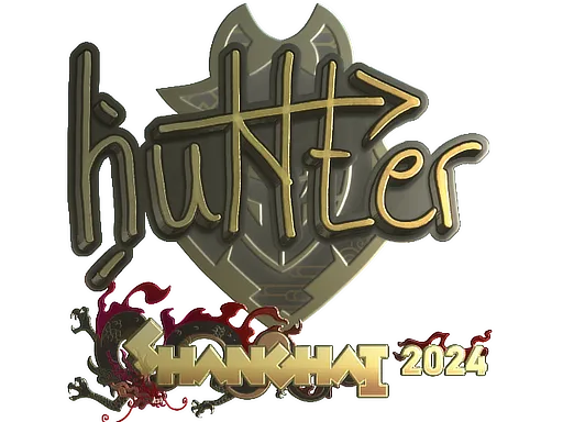 Sticker | huNter- (Gold) | Shanghai 2024
