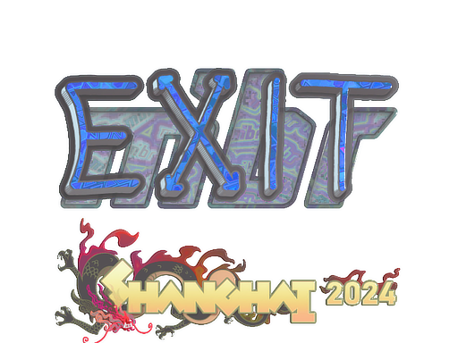Sticker | exit (Holo) | Shanghai 2024