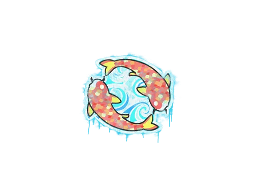 Sealed Graffiti | Twin Koi