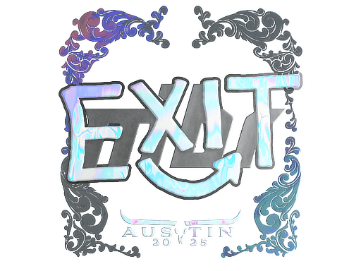 Sticker | exit (Holo) | Austin 2025