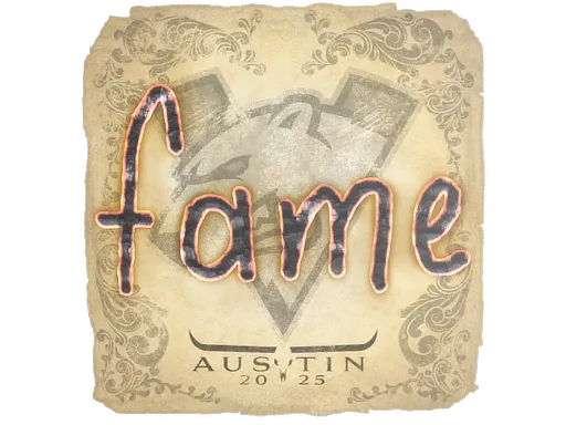 Sticker | fame | Austin 2025