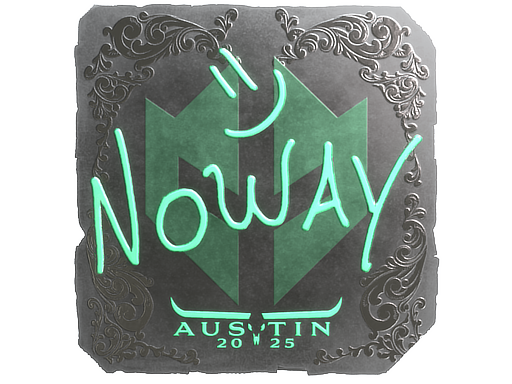 Sticker | noway (Foil) | Austin 2025