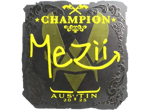 Sticker | mezii (Foil, Champion) | Austin 2025