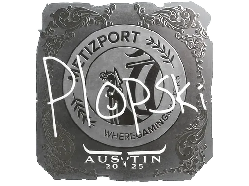 Sticker | Plopski (Foil) | Austin 2025