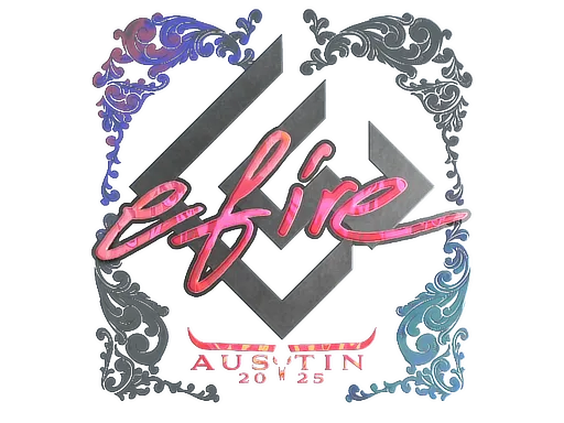 Sticker | efire (Holo) | Austin 2025