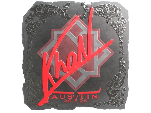 Sticker | khaN (Foil) | Austin 2025