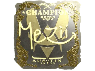 Sticker | mezii (Gold, Champion)