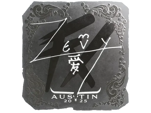 Sticker | zevy (Foil) | Austin 2025