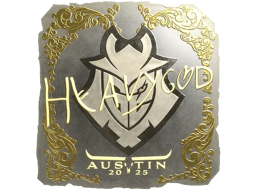 Sticker | Heavygod (Gold) | Austin 2025