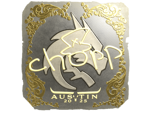 Sticker | chopper (Gold) | Austin 2025