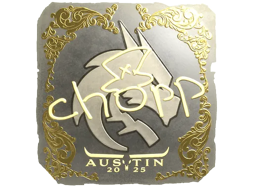 Sticker | chopper (Gold) | Austin 2025