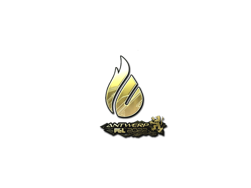 Sticker | Copenhagen Flames (Gold) | Antwerp 2022