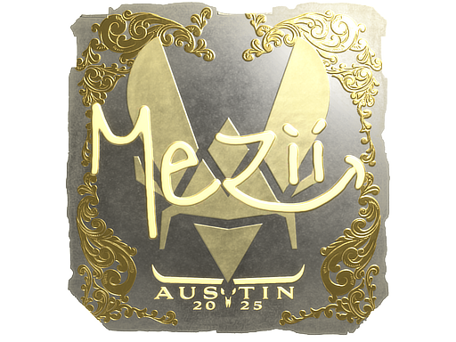 Sticker | mezii (Gold) | Austin 2025