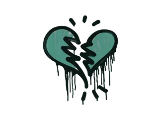 Sealed Graffiti | Broken Heart (Frog Green)