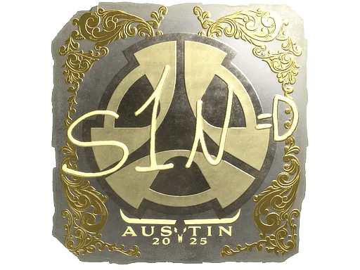 Sticker | s1n (Gold) | Austin 2025