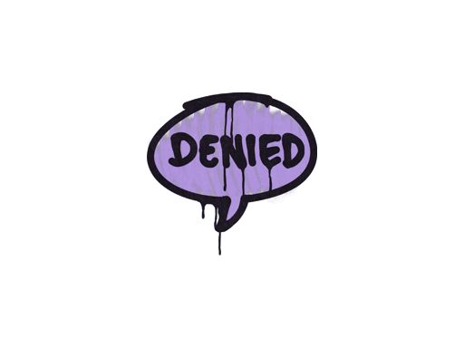 Sealed Graffiti | Denied (Violent Violet)