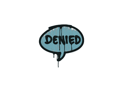 Sealed Graffiti | Denied (Wire Blue)