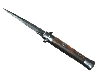 ★ Stiletto Knife | Damascus Steel (Field-Tested)