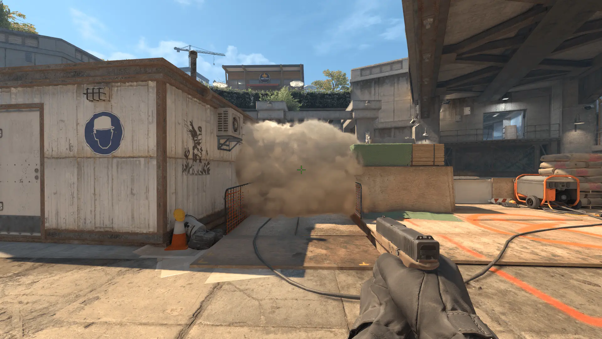 Смок с воды на мост