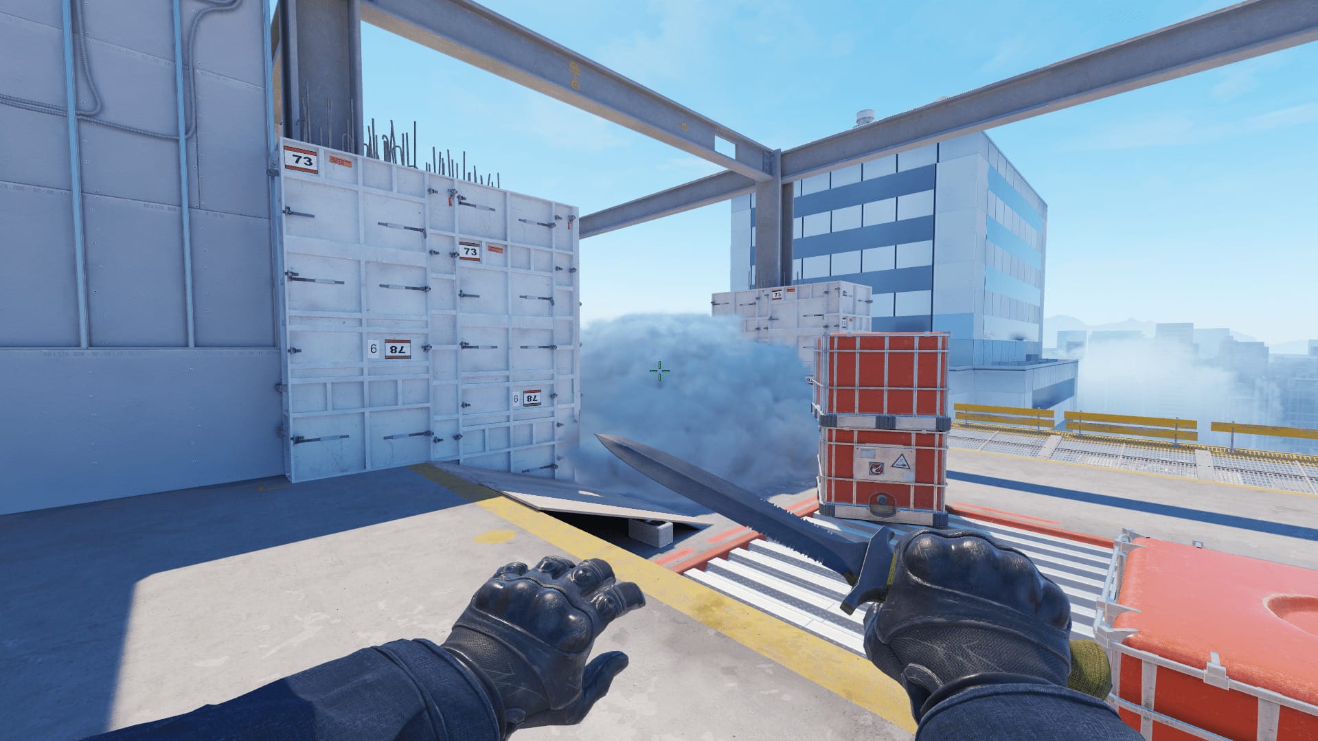 Смок на выход с B рампы с CT