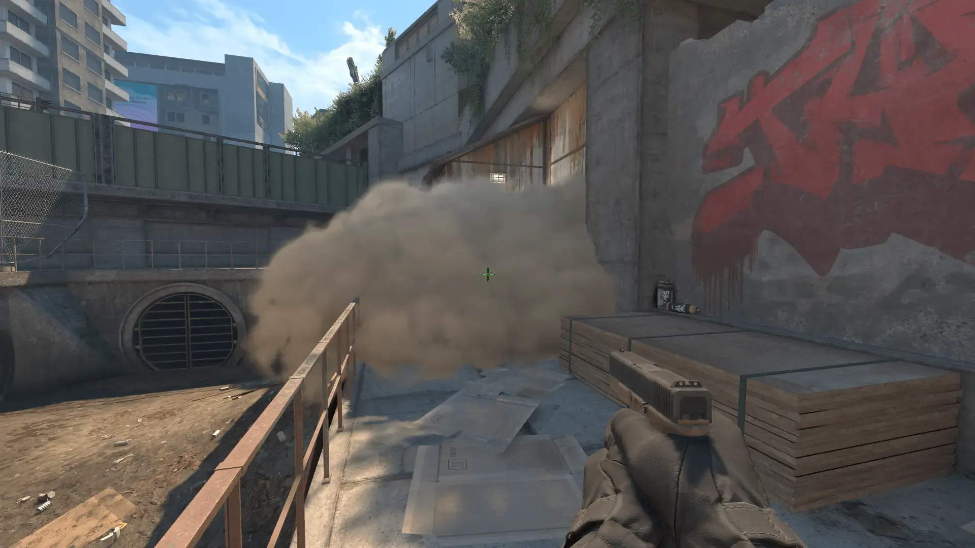 Смок в кон с T спавна