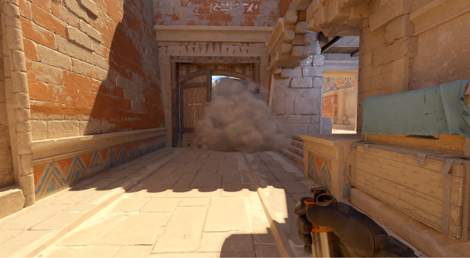 Смок в двери на миду c T спавна