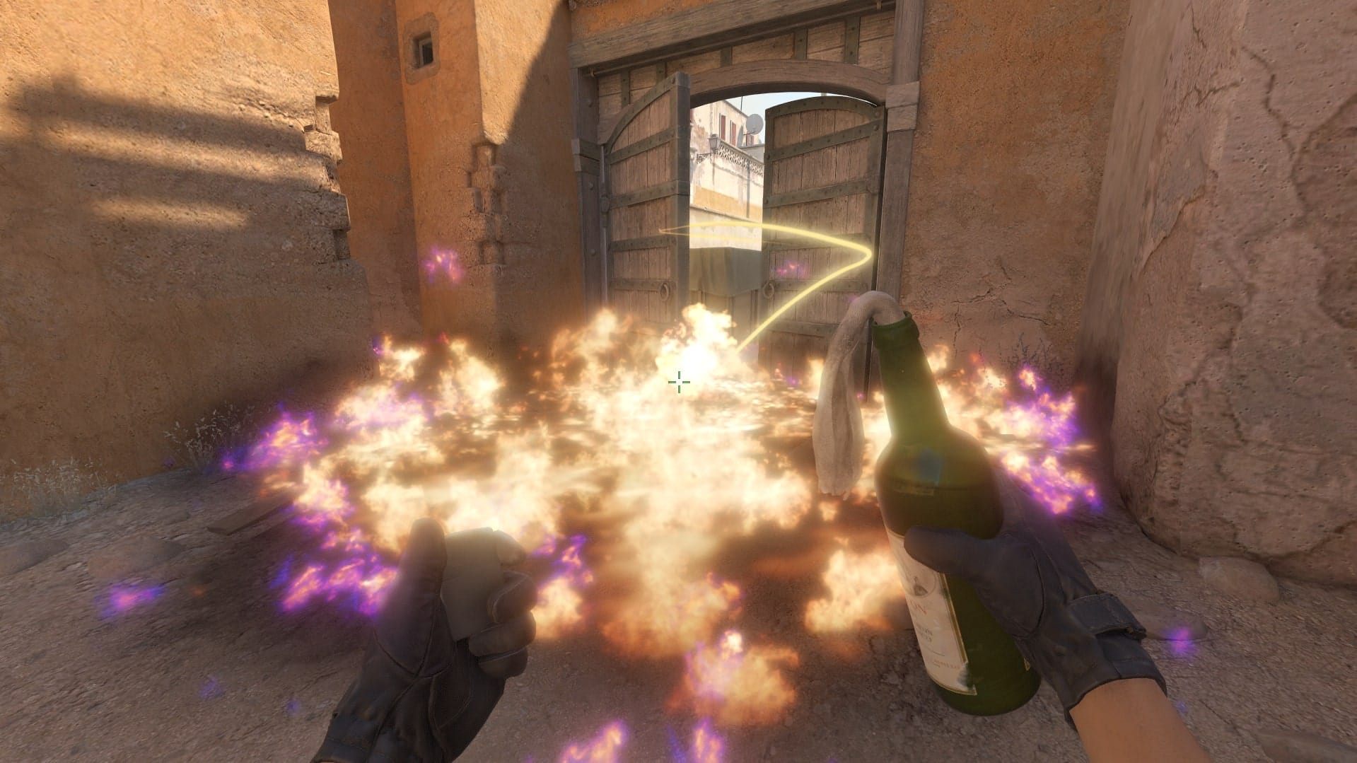 Молик с нижнего тоннеля за двери на миду